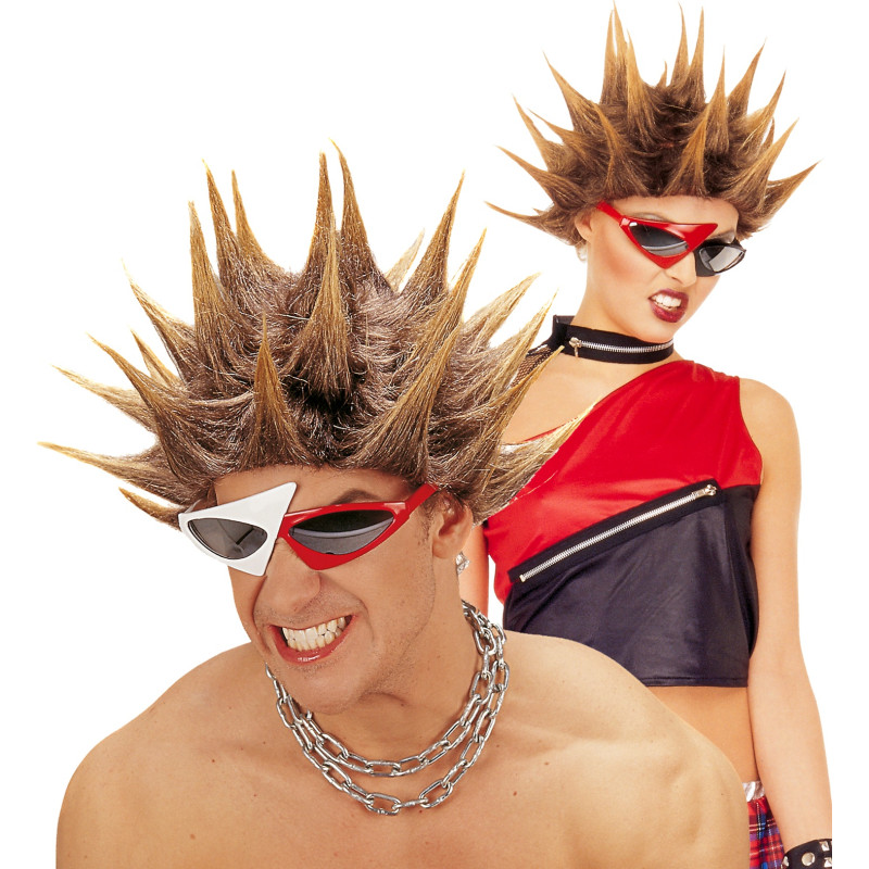 Paruka punk hnědá unisex Paruka punk hnědá unisex